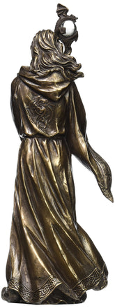 UNICORN STUDIO Grand Wizard Merlin w/Dragon Staff Bronze Finish Statue